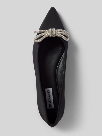 Steve Madden Ballerina's met strass-steentjes, model 'ELINA' Zwart - 3