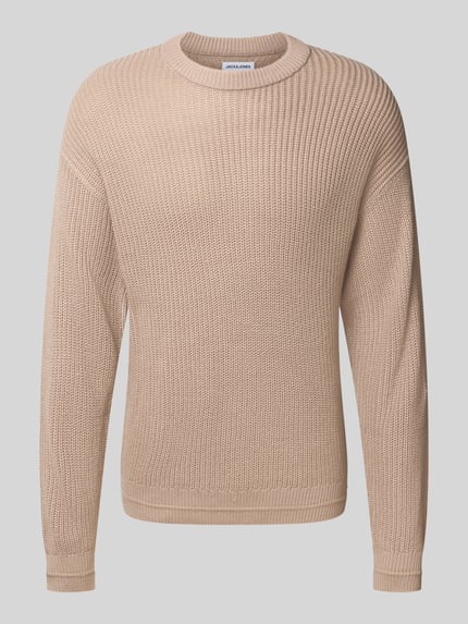 JACK & JONES Gebreide pullover met ronde hals, model 'KAITO' Offwhite - 2