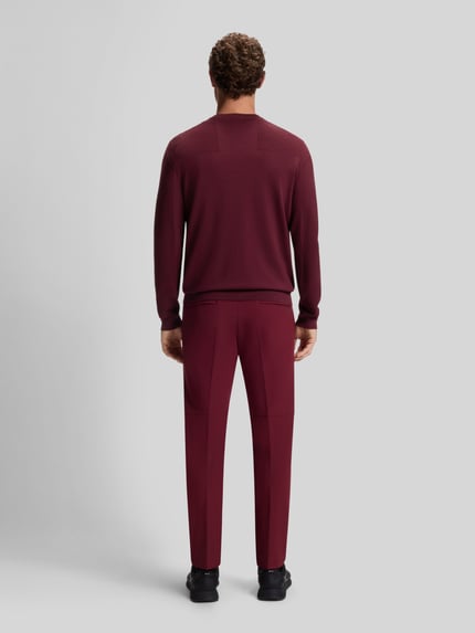 BOSS Green Regular Fit Pullover mit Logo-Schriftzug Bordeaux 5