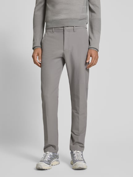 BOSS Green Slim Fit Stoffhose aus wasserabweisendem Material Modell 'COMMUTER' Hellgrau 4