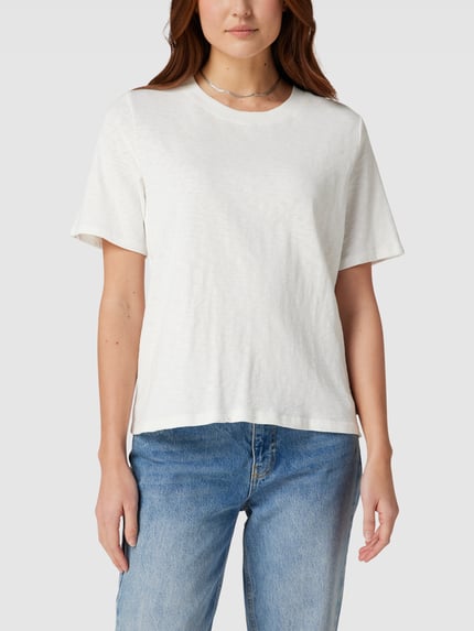 Marc O'Polo DENIM T-shirt met labeldetail Wit - 4