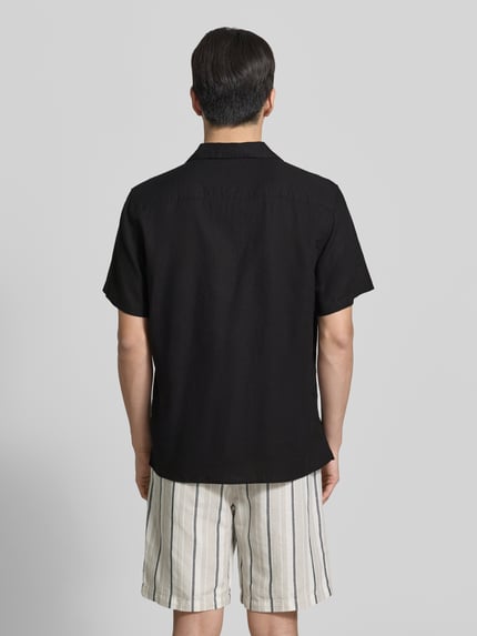 CK Calvin Klein Regular Fit Freizeithemd aus Leinen-Lyocell-Mix Black 5