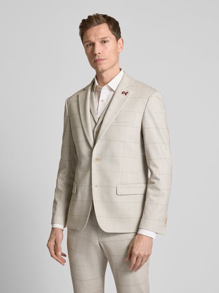 Atelier Torino Sakko mit Brustleistentasche Beige 4