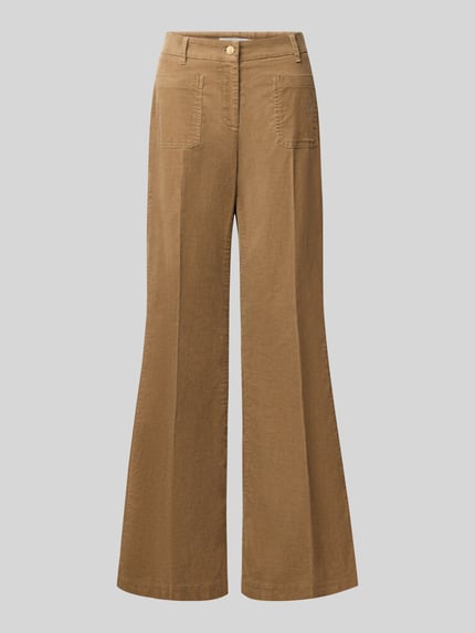 Wide Leg Cordhose aus Baumwoll-Mix Modell 'MAINE' Shop The Look MANNEQUINE
