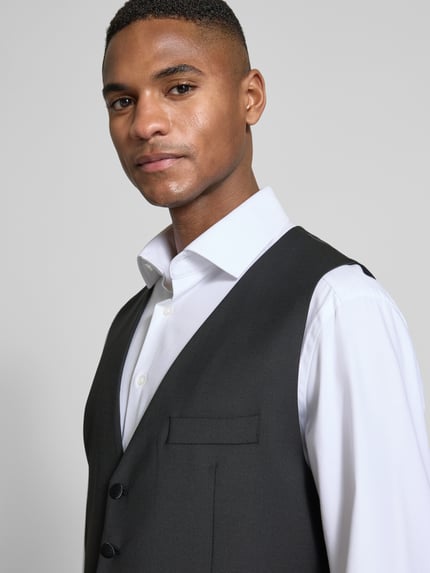 CINQUE Gilet met paspelzakken model 'Festivo' Zwart - 3