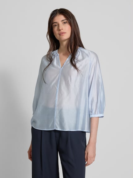 someday. Relaxed Fit Bluse mit 3/4-Arm Modell 'Zamudra' Bleu 4