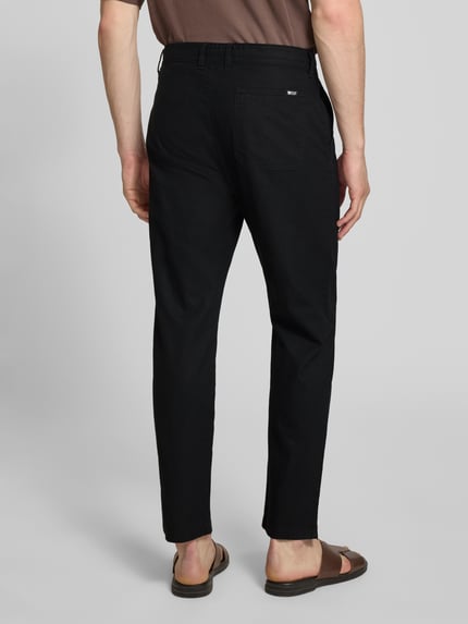 s.Oliver RED LABEL relaxed fit broek van mix van katoen en linnen Zwart - 5
