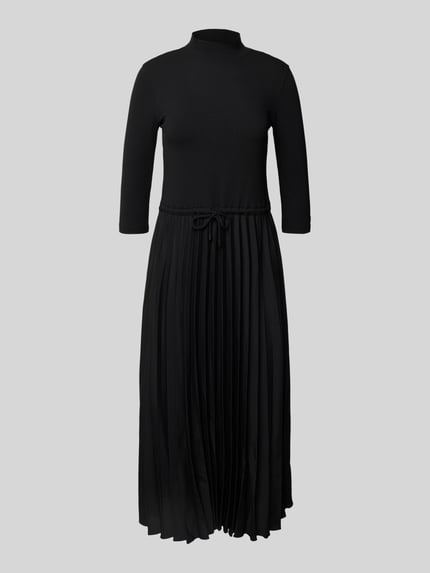 Tommy Hilfiger Sukienka casualowa taliowana z mieszanki wiskozy BLACK 2