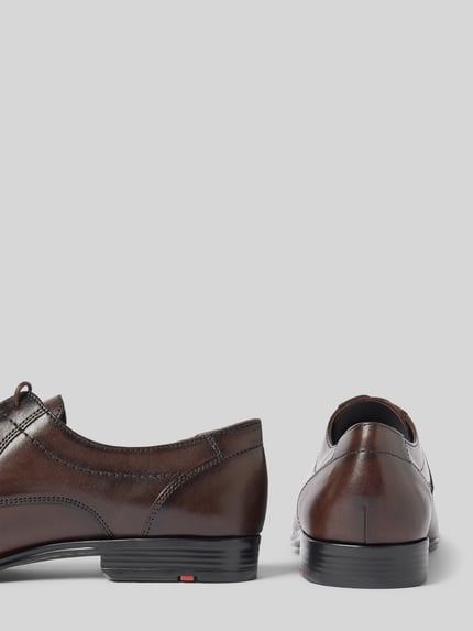 LLOYD Leren derbyschoenen met siernaden, model 'CORE' Donkerbruin - 2