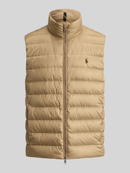 Polo Ralph Lauren Regular Fit Weste mit Logo-Stitching Khaki 2