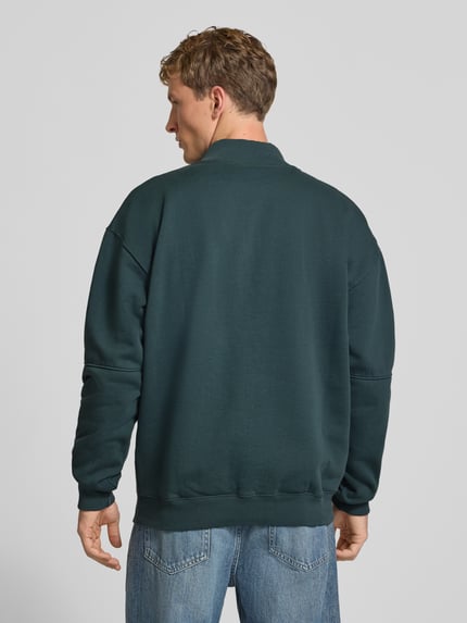 PEGADOR Relaxed Fit Sweatshirt aus Baumwoll-Mix Dunkelgruen 5