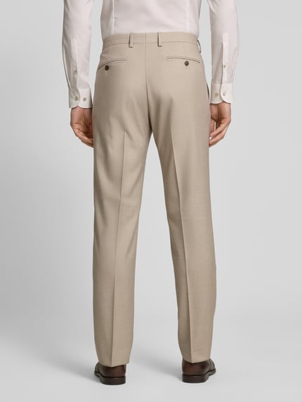 Christian Berg Men Anzughose mit Bügelfalten Beige 5