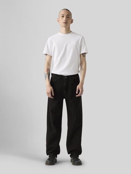 Levi's® Jeansy o kroju wide fit i krój loose fit z czystej bawełny model '568™' Czarny 3
