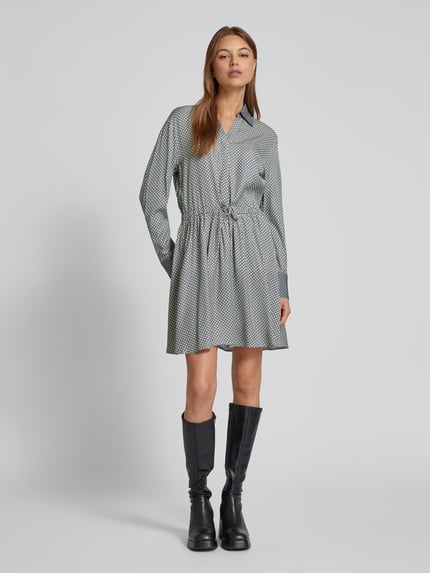 Tommy Hilfiger Sukienka mini z tunelem w talii Jasnoszary 1