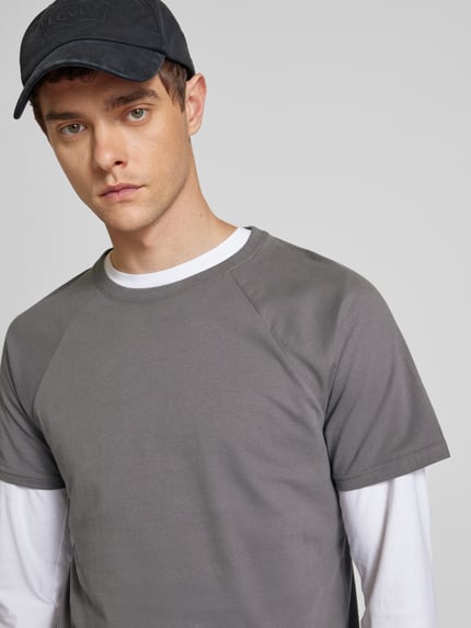 REVIEW T-Shirt mit Raglanärmeln Dunkelgrau 3