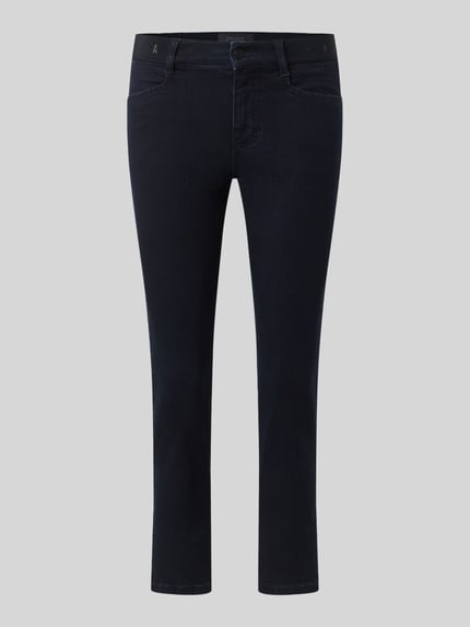 ANGELS Slim Fit Jeans aus Baumwoll-Mix Modell 'ORNELLA SPORTY' Dunkelblau 2