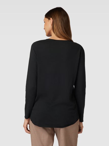 Smith and Soul Longsleeve met labelapplicatie Zwart - 5