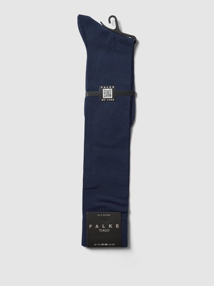 FALKE Kniekousen met logostitching model 'Tiago' Donkerblauw - 3