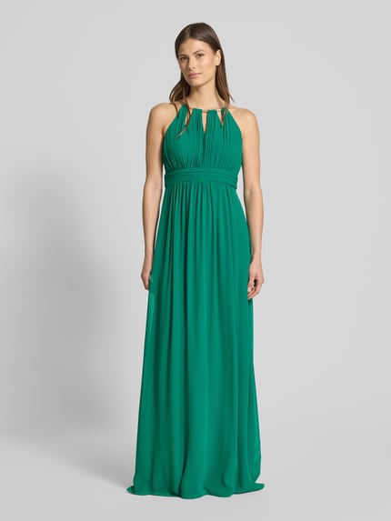 Jake*s Cocktail Abendkleid mit gelegten Falten Apfel 4