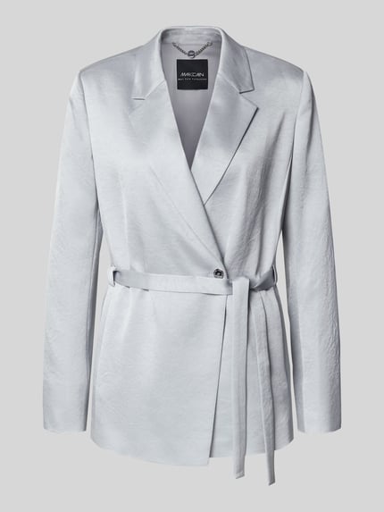 Taillierter Wickelblazer mit Taillengürtel Shop The Look MANNEQUINE