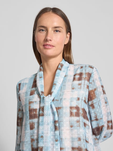 Christian Berg Woman Selection Knielanges Kleid mit Schleifen-Detail Eisblau 3