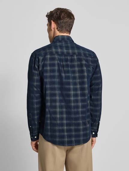 Selected Regular fit vrijetijdsoverhemd van puur katoen Donkerblauw - 5