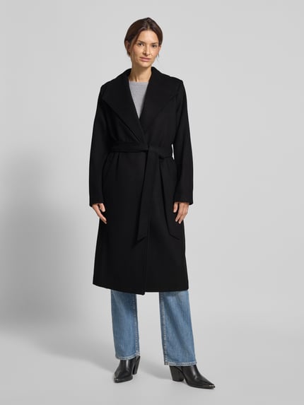 Selected Regular Fit Mantel aus Woll-Mix Modell 'ROSA' Black 4