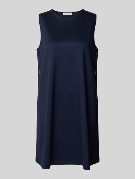 Rich & Royal Mini-jurk van viscosemix met ronde hals Marineblauw - 2