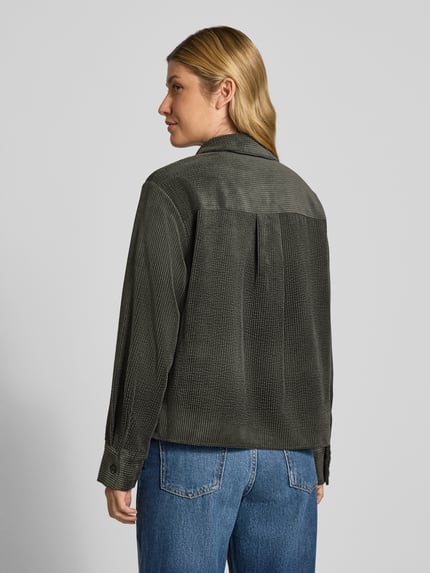 someday. Regular Fit Bluse aus Cord Modell 'Zortney' Oliv 5