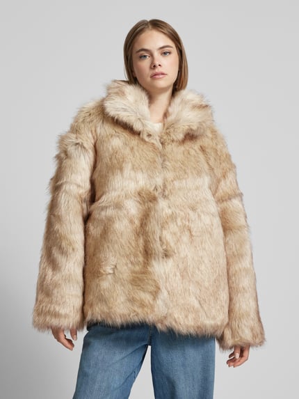 LeGer Winterjack van imitatiebont, model 'Fergie' Beige - 4