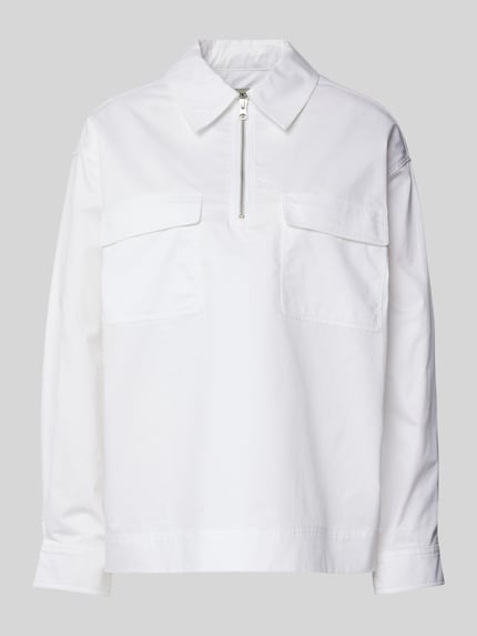 Scotch & Soda Bluse mit Brustpattentaschen Weiss 2