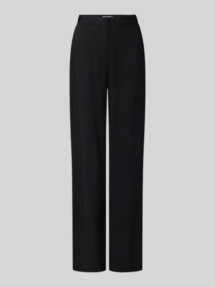 Jake*s Casual Weite Hose mit Modal-Mix Black 2