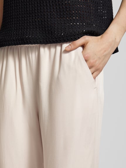 MAC Flared Stoffhose in verkürzter Passform Modell 'CHIARA' Sand 3