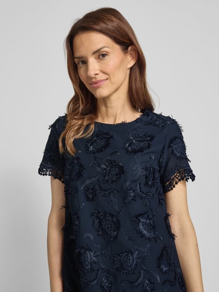 ZABAIONE Mini-jurk met gehaakt kant Marineblauw - 3