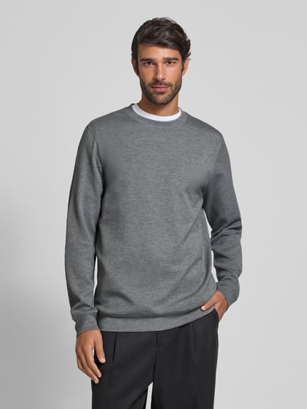 Matinique Bluza z detalem z logo model ‘harry’ Jasnoszary melanż 4
