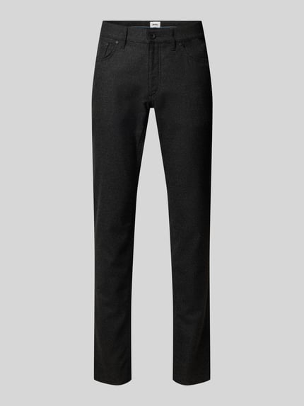 Brax Slim Fit Stoffhose mit Viskose-Anteil im 5-Pocket-Design Modell 'Chuck' Anthrazit 2