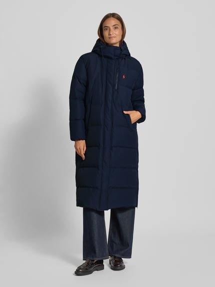 Polo Ralph Lauren Płaszcz pikowany z kapturem Granatowy 4