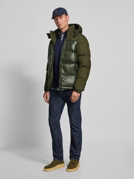 Polo Ralph Lauren Steppjacke mit Label-Stitching Oliv 1