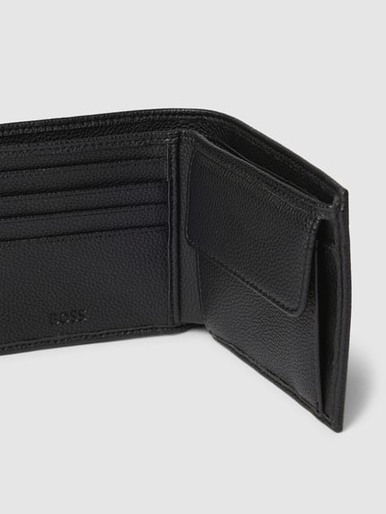 BOSS Portemonnaie mit Label-Detail Modell 'Ray' Black 3