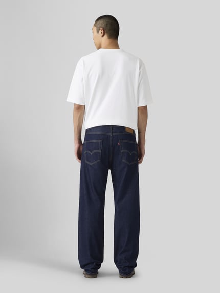Levi's® Jeans o kroju loose fit z czystej bawełny model '501® LOOSE' Ciemnoniebieski 4