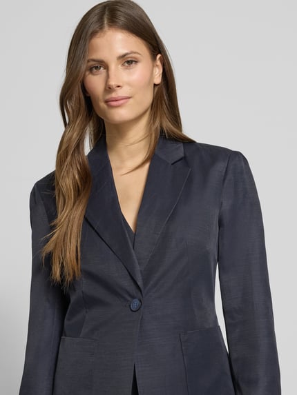 someday. Blazer met reverskraag, model 'Noraja' Marineblauw - 3