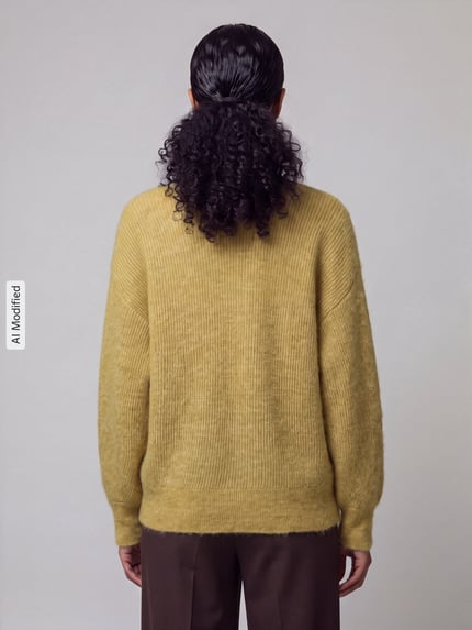 Selected Relaxed Fit Pullover aus Woll-Mix Modell 'LULU' Hellgruen 5