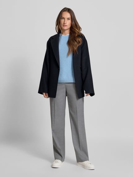 Jake*s Casual Jacke mit Viskose-Anteil in Wickel-Optik Marine 1