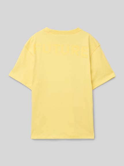 Garcia T-shirt met labeldetail Geel - 3