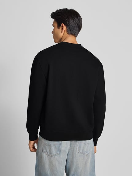 Calvin Klein Jeans Regular Fit Sweatshirt mit Logo-Patch Modell 'Terry' Black 5