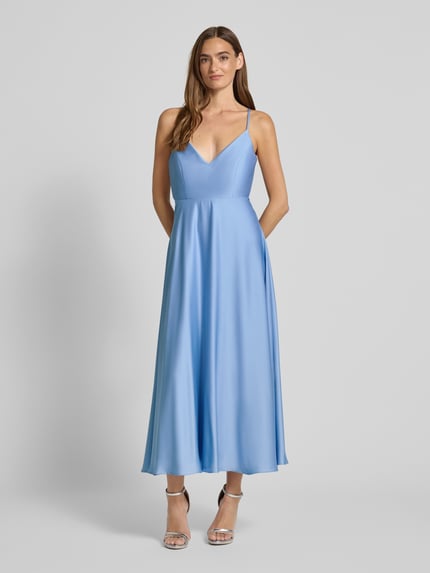 Jake*s Cocktail Cocktailkleid mit V-Ausschnitt Hellblau 4