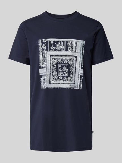 Matinique T-shirt z nadrukiem z motywem model ‘Jeramy’ Granatowy 2