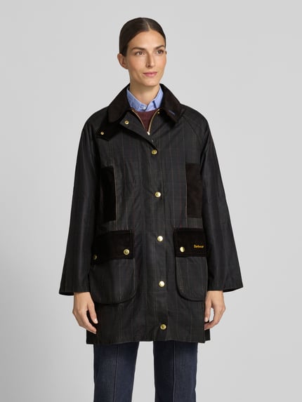 Barbour kurtka funkcyjna w kroju regular fit z czystej woskowanej bawełny Oliwkowy 4