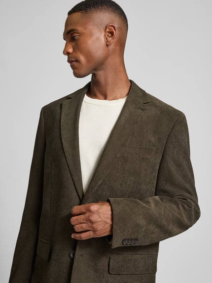 Christian Berg Men Marynarka o kroju slim fit z kołnierzem z połami Ciemnozielony 3