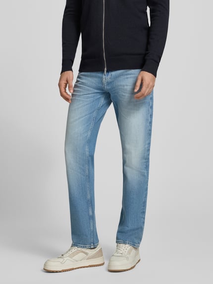 GUESS Jeansy w kroju slim fit z efektem znoszenia model 'ANGELS' Jeansowy niebieski 4